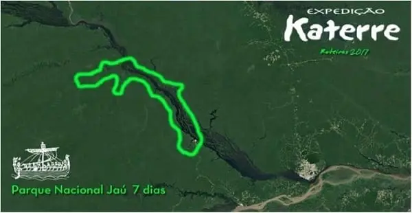 Mapa Rota Parque Nacional Ja - 5D
