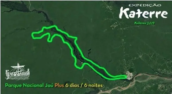 Mapa Rota Parque Nacional Ja Plus - 6D